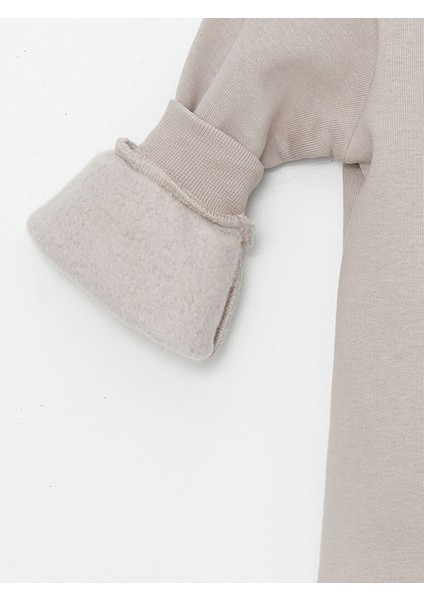 Yeni Sezon Bisiklet Yaka Kalın Baskılı Kız Bebek Sweatshirt modelleri