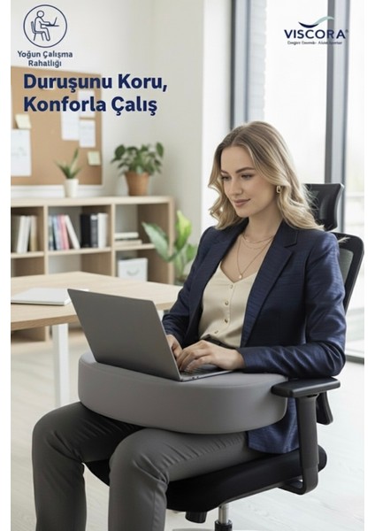 Ergonomik Okuma Çalışma Minderi, Bel ve Boyun Destekli, Konforlu Tasarım