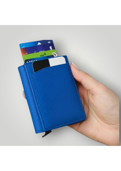 Mekanizmalı Deri Cüzdan - Retro 2660 (10X8CM Kompakt Tasarım)