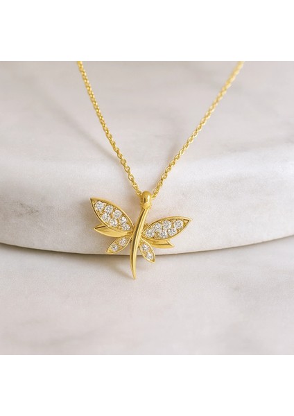 14 Ayar Altın Yusufçuk Şans Kolye modelleri