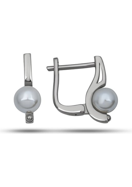 Gümüş Inci Zerafet Kadın Küpe