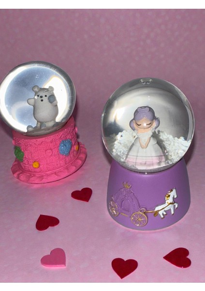 Küçük Boy Pilli Işıklı Kar Küresi – Işıklı, Dekoratif, Hediye Seçeneği