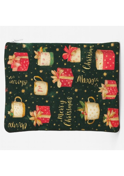 “holiday Glam” Yılbaşı Temalı Makyaj Çantası – 20X25 cm