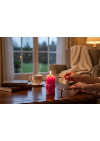 Yılbaşı Özel Hediye Seti – 2’li Modern Seramik Vazo + 2 Adet Dekoratif Mum fırsatları