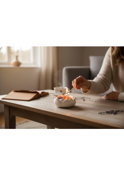 Yılbaşı Özel Hediye Seti – 2’li Modern Seramik Vazo + 2 Adet Dekoratif Mum