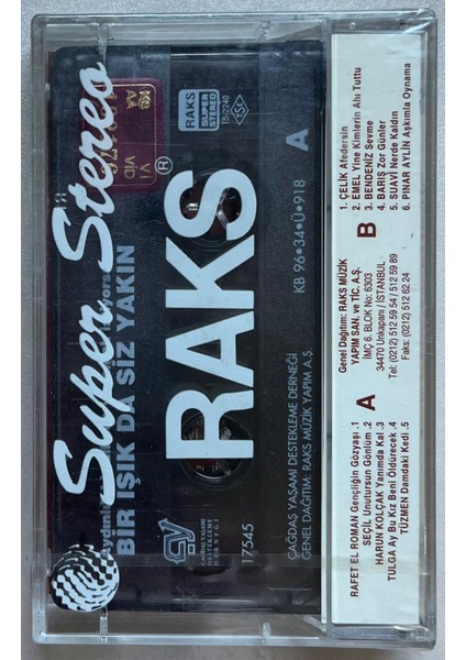 Aydınlık Bir Ülkede Yaşamak Istiyorsanız Bir Işık Da Siz Yakın Kaset (Orijinal Dönem Baskı Kaset) fiyatları