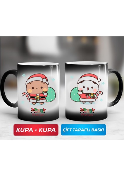 ' Yıl Başı Temalı ' Bubu Dudu Porselen Kupa Bardak