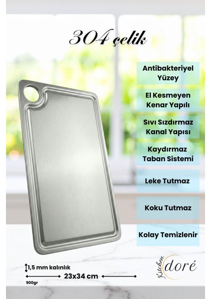 Paslanmaz Çelik Kesme Tahtası 304 Yüksek Kalite Çelik Özel Kanal Yapılı Kesim Panosu fiyatları