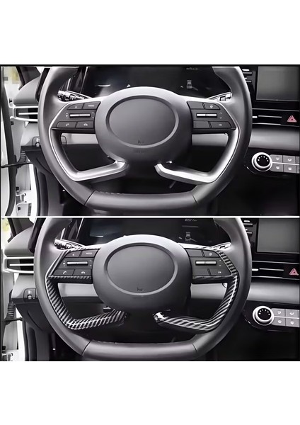 Hyundai Elantra Tucson Sonata 2021-2024 Karbon Görünümlü Direksiyon Kapak fiyatları
