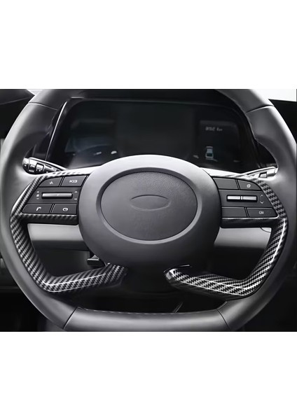 Hyundai Elantra Tucson Sonata 2021-2024 Karbon Görünümlü Direksiyon Kapak modelleri