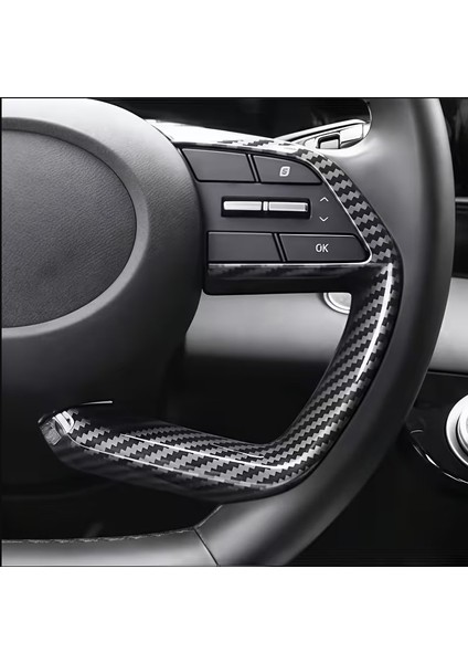 Hyundai Elantra Tucson Sonata 2021-2024 Karbon Görünümlü Direksiyon Kapak fırsatları