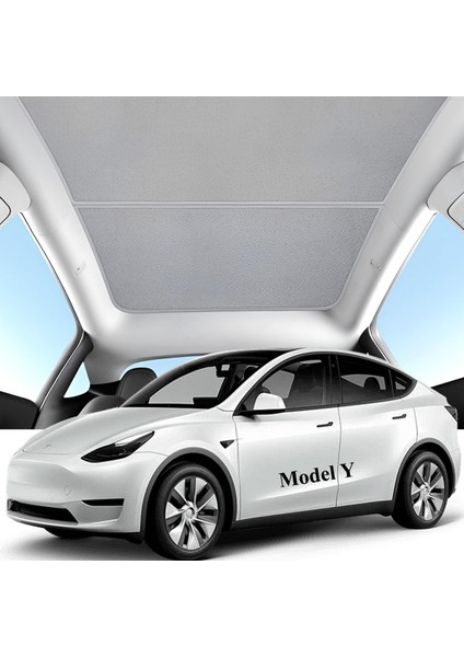Tesla Model Y ve Juniper Için Cam Tavan Güneşlik, Uv Koruma