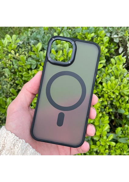 Apple iPhone 12/12 Pro Kılıf Magsafe Wireless Şarj Özellikli Kamera Detaylı Mat Silikon Kapak fiyatları