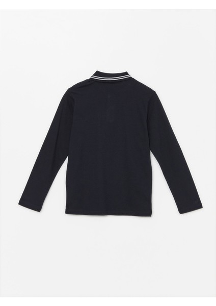Yeni Sezon Polo Yaka Basic Uzun Kollu Erkek Çocuk Tişört fiyatları