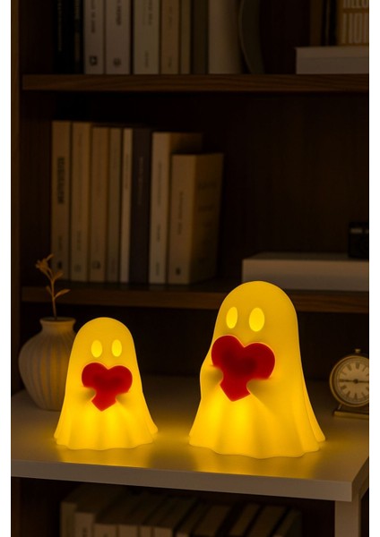 Kalpli Hayalet Figürü 2’li Pilli Mum Ile Kullanım Romantik Ev Dekorasyonu Hediye Alternatifi