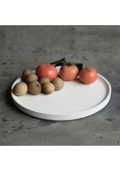 Perfingo Çok Amaçlı Dekoratif Yuvarlak Sunum Tepsisi Şık Pinterest Tasarım Bohem