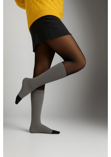 3 Adet Burunsuz Basic Pamuk Içerikli Yoga Tozluk