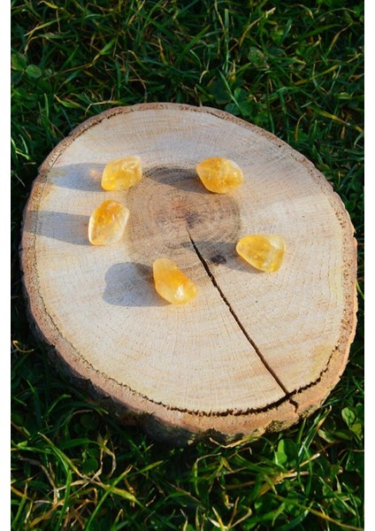 Cüzdanlık Sitrin (Para Taşı) Tımbıl (Tumble) Doğal Taş ( 1 Adet) fiyatları