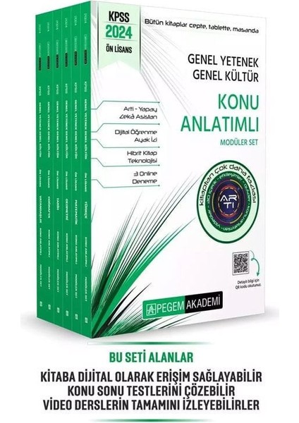 2025 Kpss Genel Yetenek Genel Kültür Ön Lisans Konu Anlatımlı Modüler Set (6 Kitap) - Pegem