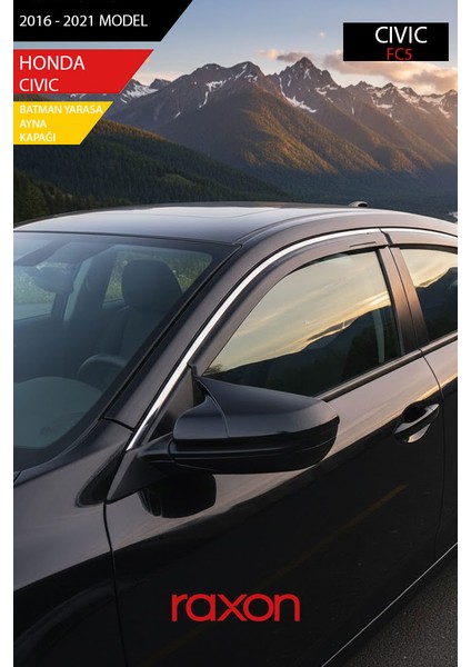 Honda Civic Fc5 Batman & Yarasa Ayna Kapağı – Parlak Piano Black Sport fiyatları