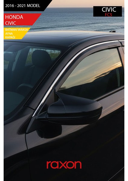 Honda Civic Fc5 Batman & Yarasa Ayna Kapağı – Parlak Piano Black Sport fırsatları