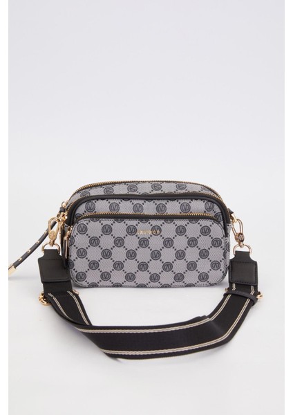 Siyah Çift Bölmeli Kalın Askılı Omuz Çantası fiyatları