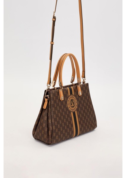 Kahve Monogram Desenli El Çantası fiyatları