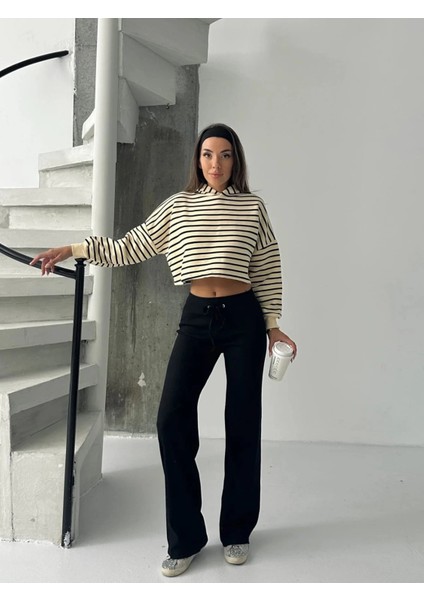 Fit Comfort Siyah Salaş Pantolon indirimleri