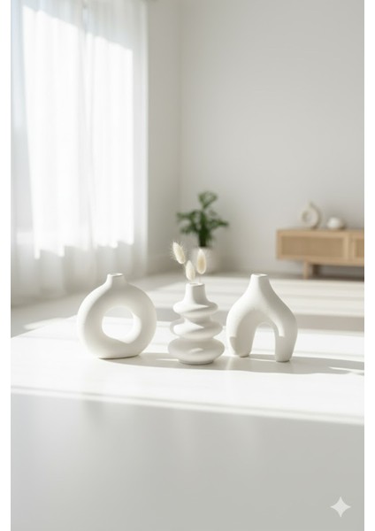 Minimal Vazo Üçlü Set Bohem