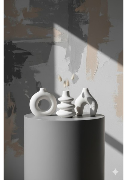 Minimal Vazo Üçlü Set Bohem fırsatları