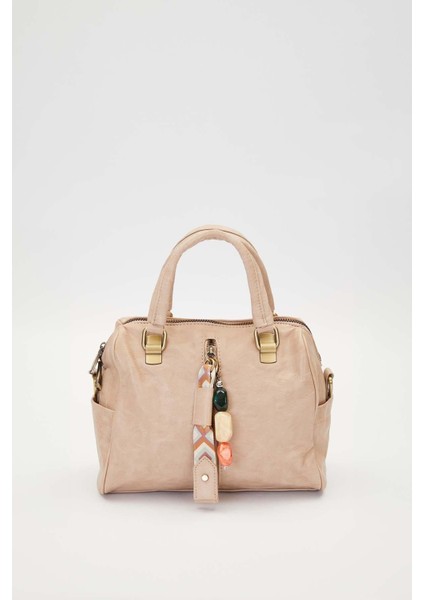 Vizon Taş Kuşak Aksesuarlı El Çantası