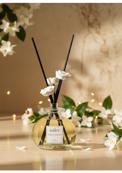 Yasemin Çiçeği Seramik Taş Çiçekli Çubuklu Oda Kokusu Anadolu Yasemini 80 ml modelleri