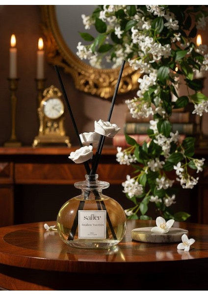 Yasemin Çiçeği Seramik Taş Çiçekli Çubuklu Oda Kokusu Anadolu Yasemini 80 ml indirimleri