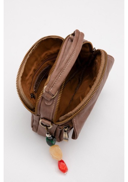 Camel Aksesuar Taş Detaylı Omuz Çantası modelleri