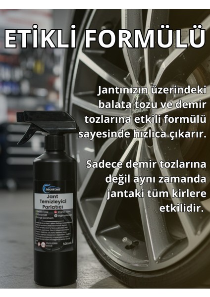 Jant Temizleyici Sprey - Premium Balata Tozu ve Demir Tozu Temizleme Spreyi 500ML modelleri