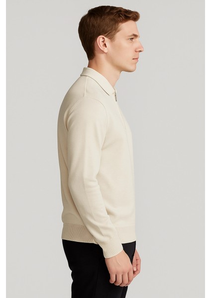 Merserize Fermuarlı Polo Yaka Tişört modelleri