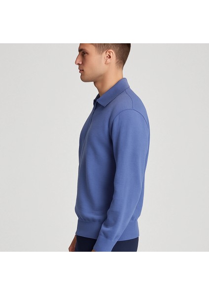 Merserize Fermuarlı Polo Yaka Tişört fırsatları