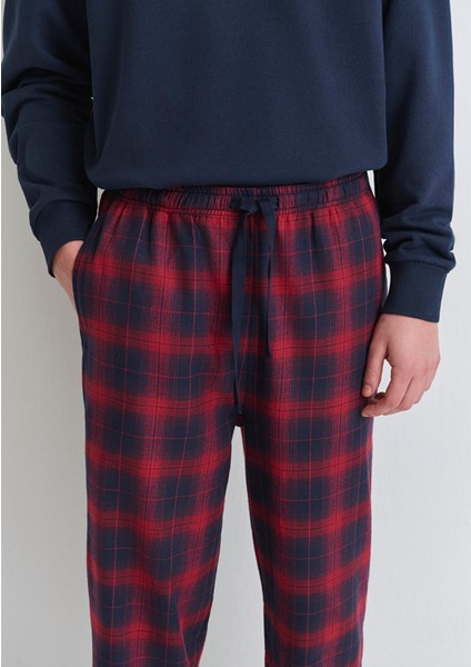 Yılbaşı Temalı Ekose Pantolon 0010570-84538