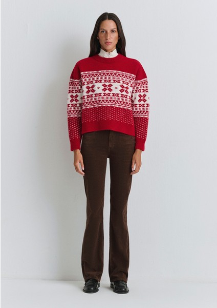 Yılbaşı Temalı Kırmızı Kazak 1710869-70057 modelleri