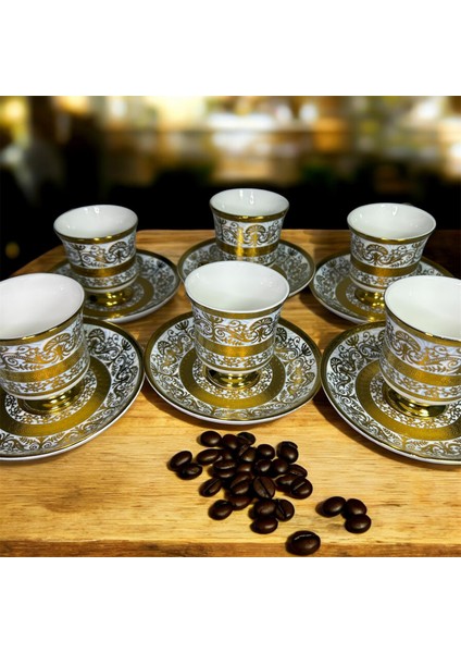 Porselen Ayaklı Fincan Takımı 6lı 90 cc (RSY-232) indirimleri