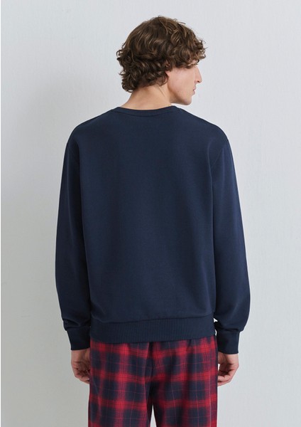 Yılbaşı Temalı Lacivert Sweatshirt 0S10553-82318 modelleri