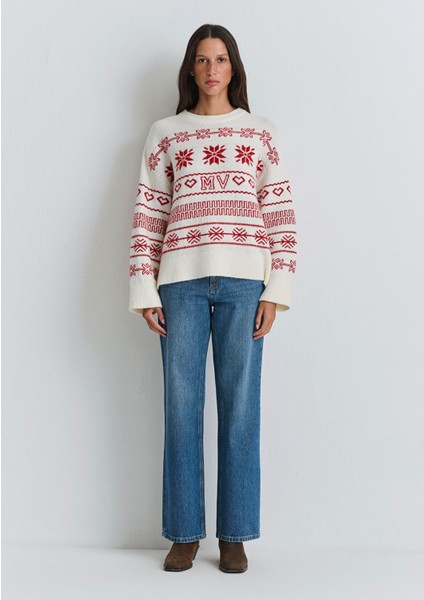 Yılbaşı Temalı Ekru Kazak 1710804-70057 fiyatları