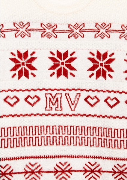 Yılbaşı Temalı Ekru Kazak 1710804-70057