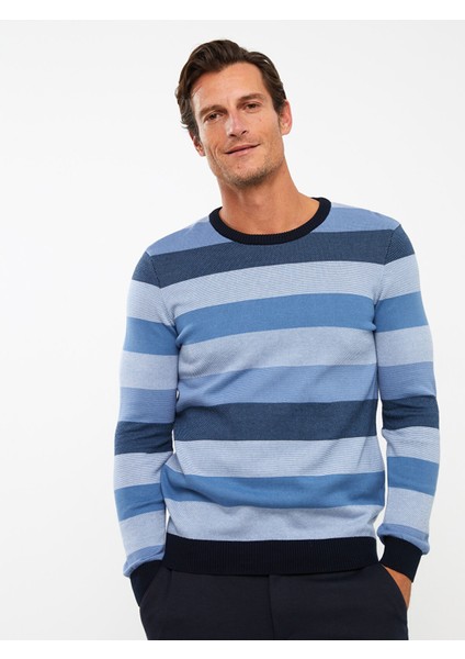 Yeni Sezon Bisiklet Yaka Uzun Kollu Çizgili Erkek Triko Kazak fiyatları