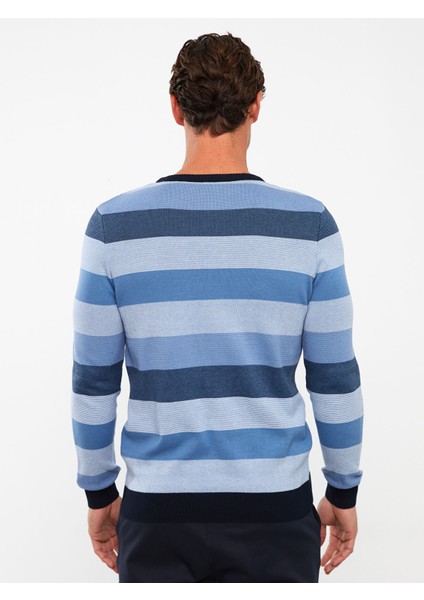 Yeni Sezon Bisiklet Yaka Uzun Kollu Çizgili Erkek Triko Kazak indirimleri