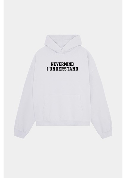 Nm Baskılı Oversize Unisex Kapüşonlu Sweatshirt fiyatları