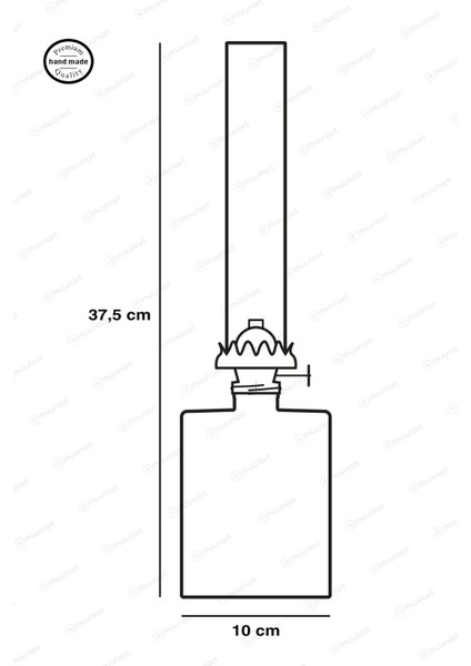 Premium Serisi Gaz Lambası - Mat Yeşil Uzun Model modelleri