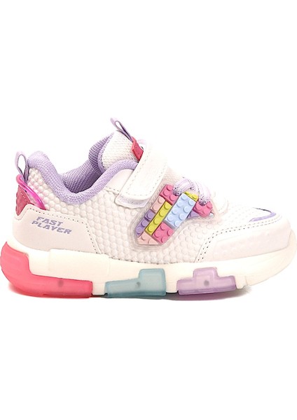 25C.HEROS Cırtlı Işıklı Legolu Ortopedik Çocuk Spor Ayakkabı