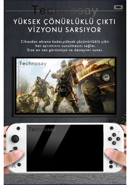 G90 Oyun Konsolu Yeni Nesil El Atarisi 10.000 Oyun Hafızalı 2000 Mah Batarya 10.000+ Oyun 7inç Hd