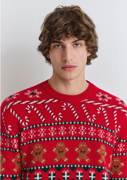 Yılbaşı Temalı Kırmızı Kazak 0710403-85905 fiyatları